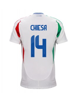 Italien Federico Chiesa #14 Auswärtstrikot EM 2024 Kurzarm